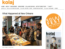 Tablet Screenshot of kolajmagazine.com